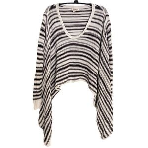 Billabong Asymmetrical Sweater Small Petite Oversized Knit Crop Top